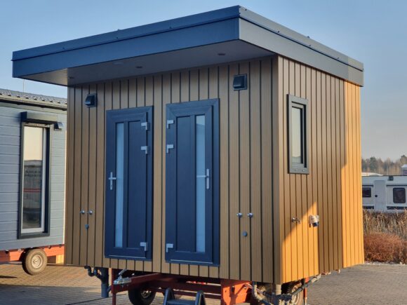 Módulos sanitarios móviles para campings con múltiples baños equipados