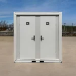 Contenedor sanitario doble WC 240x120cm nuevo con aislamiento PUR