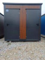 Contenedor sanitario doble WC+ducha 2,46x1,97m robusto Obornickie.